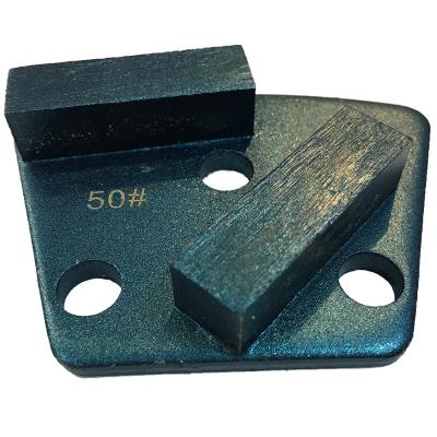 China Metal bond trapezoid concrete diamond grinding tool plate block for surface preparation for sale