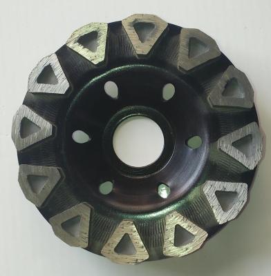 China Borde recto de cristal sinterizado 10 pulgadas Diamond Grinding Wheel del diente doble de la fila en venta