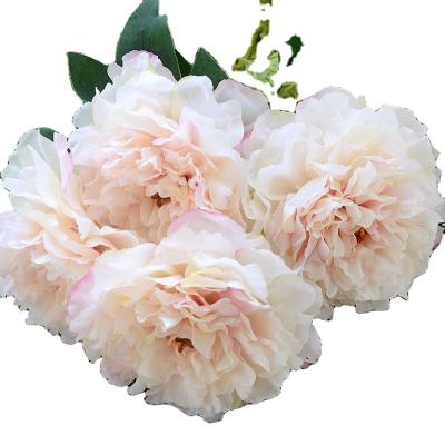 China High simulation peony artificial flower wholesale silk bridal bouquets wedding decoration flower for sale