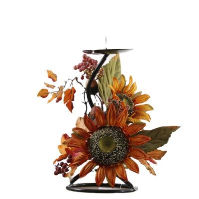 China European Shininglife Brand Luxury Home Decorations Christmas Decoration Sunflower Costumes Candlestick Artificial Flower for sale