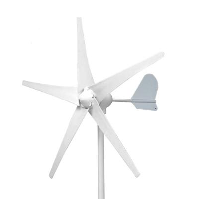 China Wind Power System 600W 800W Horizontal Wind Turbine Generator 12V 24V 3/5 Blades Windmill Home Use With Free Waterproof MPPT Charger Controller for sale