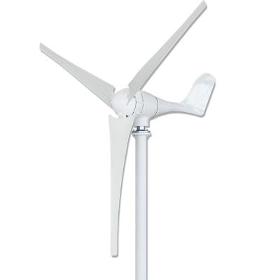 China Wind Power System China Manufacture 1200W AC12 24V 48V 3 Blades Wind Turbine Generator For Power Generation With Free MPPT Charge Controller for sale