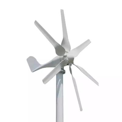 China Wind Power System Hot Selling Mini 400w 12v 24v 6 Blade Angel Wind Turbine Stator Inverter for sale