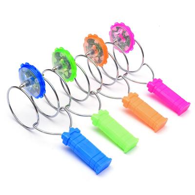 China Outdoor Hot Classic Magnetic Gyro Toy Creative Hand Sports Glow Toy LED Novelty Selling Toys Plastic Kids Glow Toys for sale