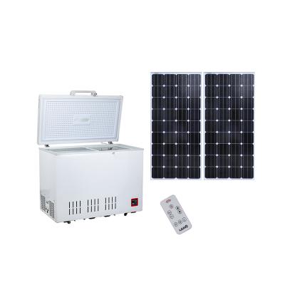 China Factory DC12V Only Solar Freezer And White Electric DC Compressor 1045*605*844(mm) for sale