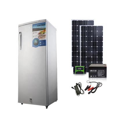 China 180L DC Solar Powered Upright Freezer With Single Door 600*590*1720(mm) for sale