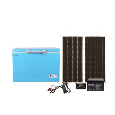 China DC 12V/24V 60W 105L Freezer Factory Direct Selling Solar Powered Freezer Set With Low Price 815*525*623(mm) for sale