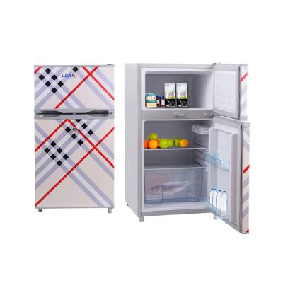 China Easy To Use 98L Solar Power 12V 24V Fridge DC Compressor Fridge For Camping 454*470*880(mm) for sale