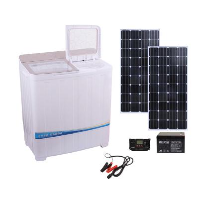 China Factory Price Outdoor Twin Tub Washing Machine DC 12V Solar Washing Machine for sale