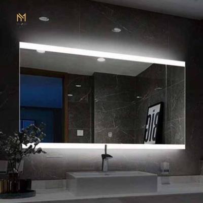 China Best Price Custom Made Hotel Bathroom LED Frameless Mirror Led Backlit Glass Mirror for sale