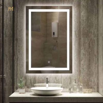 China Manufacturer Custom Touch Sensor Light Switch Smart Led Bathroom Mirror Anti Fog for sale