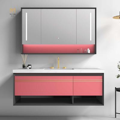 China Hot Sale Modern Bathroom Vanities Single Unit Wall Mounted Bathroom Vanity for sale