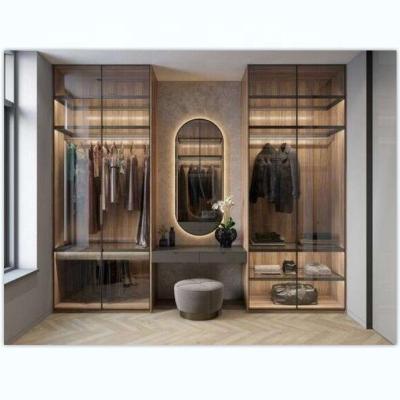 China (Size) Modern Adjustable High Quality Single Closet Bedroom Wardrobe L Shape Walk In Closet for sale