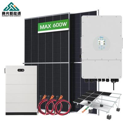 China 10kw 12kw generador solar híbrido fuera de la red sistema solar híbrido en venta