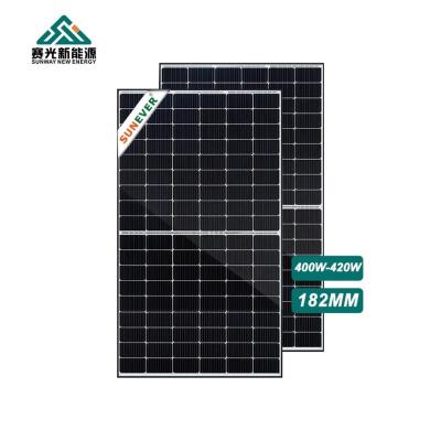 China 400w 410w PV zonnepanelen met imp 12.7-13.2A en laag ijzer glas Te koop