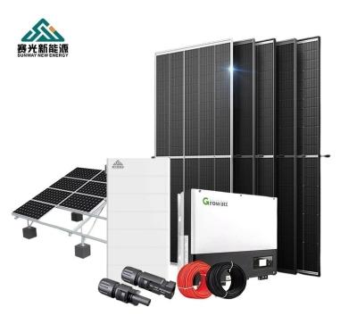 China 20KWh 12kw Hybrid Solar Energy System With MPPT Controller Lead Acid Battery for sale