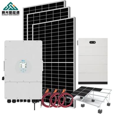 China Photovoltaic Home Hybrid Grid Solar System Solar Hybrid Inverter System for sale