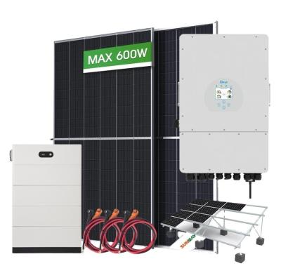 China 8kw 10kw 12kw Solar-Heimstromsystem Komplett Hybrid-Solarzellen-System für Zuhause zu verkaufen