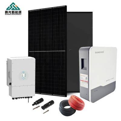 China 410-700 Watts Sistema de energía solar híbrida Sistema montado en el bastidor para el hogar en venta