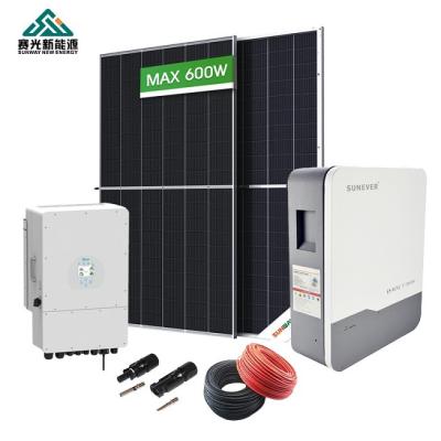 China 5 Complete Solar Power System Kit for Home 5kw 6kw 8kw 10kw Imported Solar System for sale