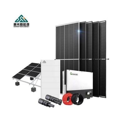 China 8kw 10kw 5kw Monokristallines Silizium-Solarpanel Vollkomplett-Satz Hybrid Off-Grid-Solarsystem zu verkaufen