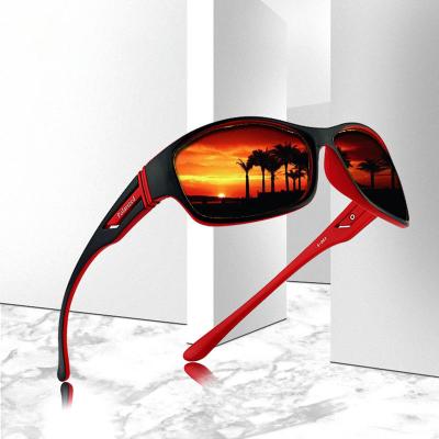 China Anti UV 2021 Fashion Small Square Sports Men PC Hot Selling Outdoor Polarized Sunglasses for sale