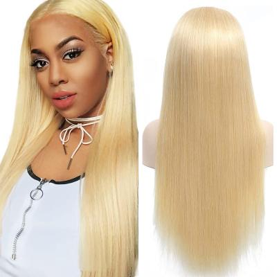 China Straight Virgin 613 Lace Frontal Human Hair Wigs Straight Virgin Swiss Cuticle Aligned Brazilian Human Hair Wigs For Black for sale