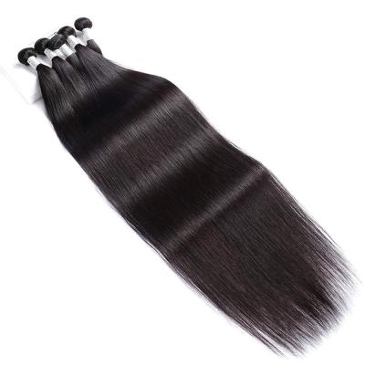 China Virgin Human Hair Bundles Brazilian Straight Hair With 4x4 Lace Closure for sale