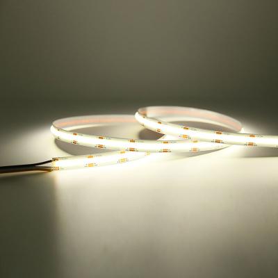 China YINO LED Strip Light DC12V 24V 480leds 4mm IP20 6W/M White Warm White Residential Dotless COB LED Flexible Strip for sale