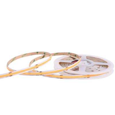 China 100M/PCS Without Soldering Cob LED Strip Ribbon Light DC12V 480leds 8mm IP20 9W/M Common Infinitely Long LED Strip for sale