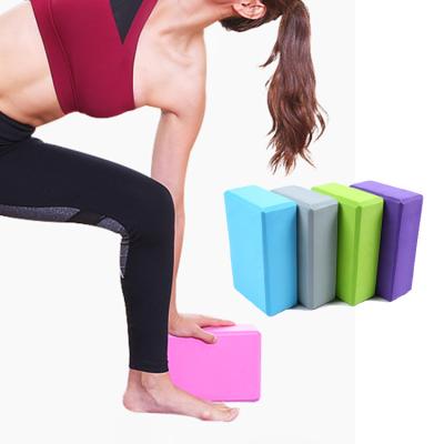 China Comfortable Colorful Eco Friendly Yoga Blocks Foam Yoga Blocks Green for sale