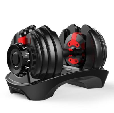 China Comfortable High Quality Adjustable 40kg Dumbbell Adjustable Dumbbell Set for sale