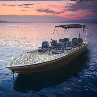 China Cheap Aluminum Electric Fishing Activity Kinocean Tour Boat 8 Person For Fishing And Sport 2022 for sale