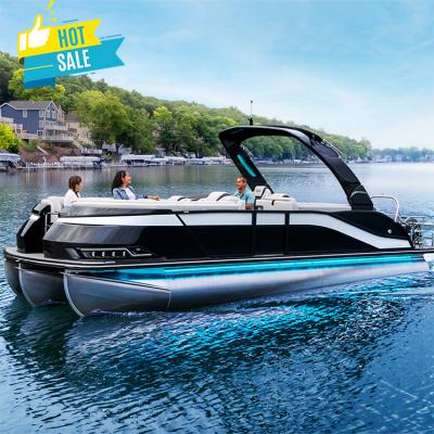 China 2022 New Family Entertainment Pontoon Cruise Boat For Family With Aluminum Boats Fishing Amusement Park for sale