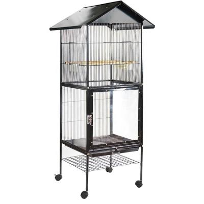 China Large Size Iron Comfortable Viable Macaw Cages Budgies Finch Luxury Pet Stand Net Birdcage Metal Flight Parrot Aviary Large for sale