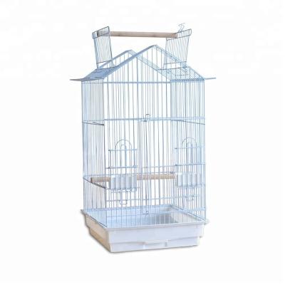 China Wooden Viable Golden Wood For In Wedding Decoration Cheap Bird Cages 60Cm Large Extra Large Flight Breeding Birdcage for sale