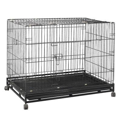 China Durable Stainless Steel Kennel Dog Crate Large Outdoor Used Metal Pet Crate for sale