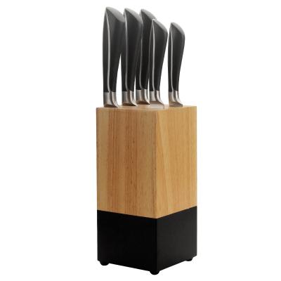 China Durable K0429 Stainless Steel Knife Block Set Good Handle ABS Handle Kitchen Knife for sale