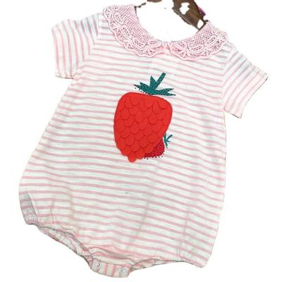 China 2022 Spandex/Cotton Fenfuren Baby Clothes Summer Style Overalls Baby Organic Cotton Overalls Newborn Short Sleeve for sale