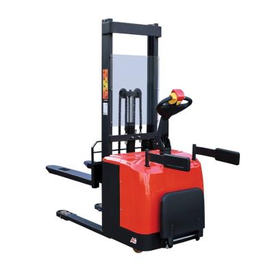 China High Efficiency Self Loading Pallet Stacker Electric Forklift In China Self Load Electric Pallet Truck Lift Stacker 1.5 Ton for sale