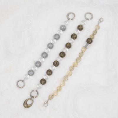 China Fashion Trending Promotional Customized Acrylic Chain Fashion Phone Bracelet Magnetic Beads for sale