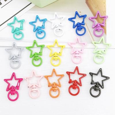 China Hot Selling Fashion Metal Women Handbag Star Buckle Snap Hook Safety Adjustable Snap Swivel Hook For Bag for sale