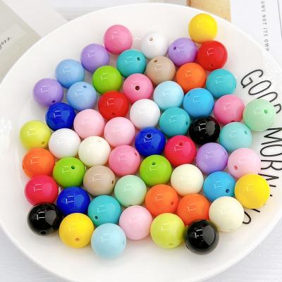 China Fashion High Quality Colorful Bracelet Beads Key Chain Acrylic DIY Phone Chain For Woman Kid Handbag for sale