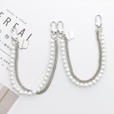 China Other High Quality Pearl Metal Bracelet Beads Key Chain Phone Chain For Woman Child for sale