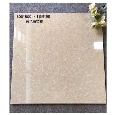 China Polished Porcerlain Tile 600 x 600mm yellow pulati polish porcelain floor tiles for sale