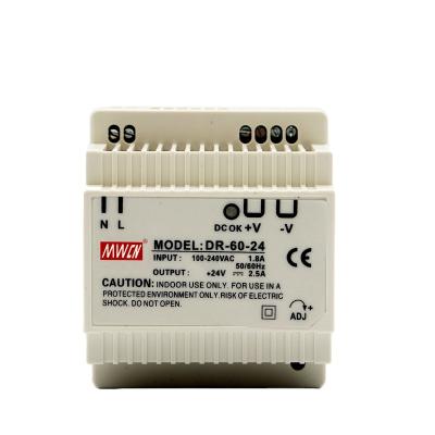 China 24V2.5A DR-60-2460W DR-60-24 Din-rail Switching Power Supply DR-60-24 Din-rail Switching Power Supply for sale