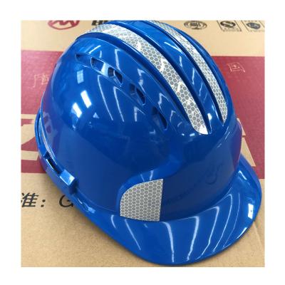 China ABS Five Bar Construction Engineering Safety Helmet Construction Site Electrician Protective Work Helmet Breathable Printing M-7 for sale