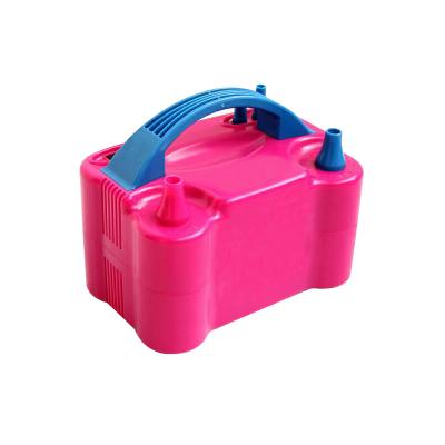 China Rose Red 600W Portable Electric Balloon Inflator AC Adapter Eco-friendly Double Pump Electric Decoration Blower Balloon Nozzle for sale