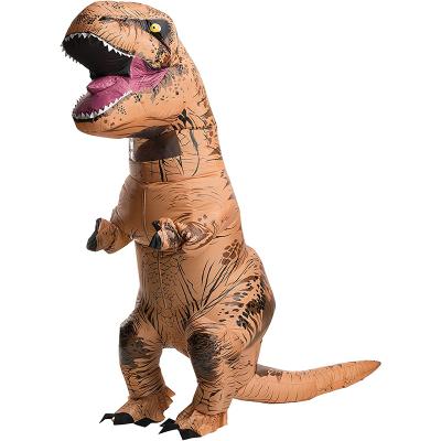 China Safe Inflatable Equipment Adult Tyrannosaurus Costume Blow Up Dinosaur Cosplay T-Rex Inflatable Game With Kids for sale