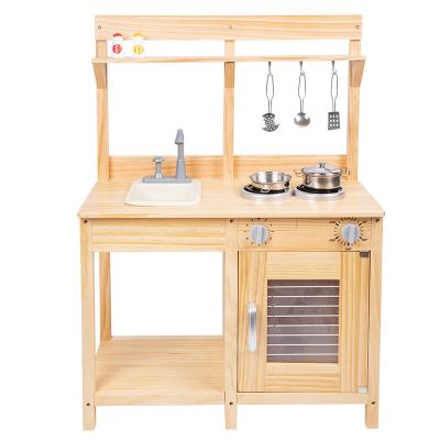 China Eco-friendly Children's Simulation Wooden Kitchen Toys Early Childhood Education Wooden Kitchen Toys for sale